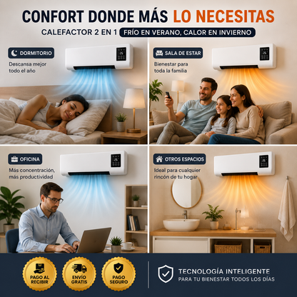 ❄️MINI AIRE ACONDICIONADO 2 EN 1: Calienta en inverno y refresca en verano🚚¡Envío Gratis en 24H!🔥